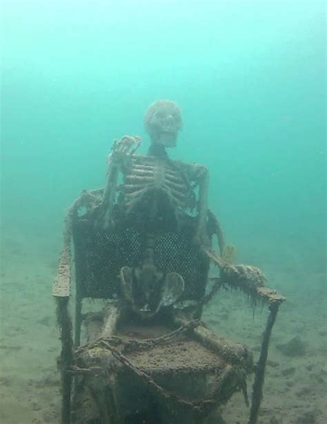 drowning skeleton meme.